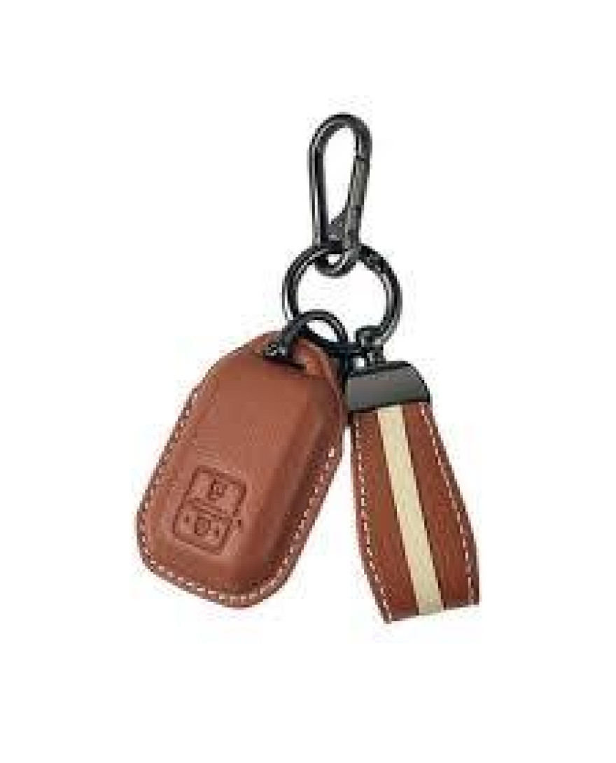 Key Care KLC 05 Silicon Car Key Cover Fit for Maruti Suzuki Baleno,Dzire,Ertiga,XL6 | Brown